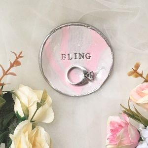 Handmade ring/trinket dish (Bling)